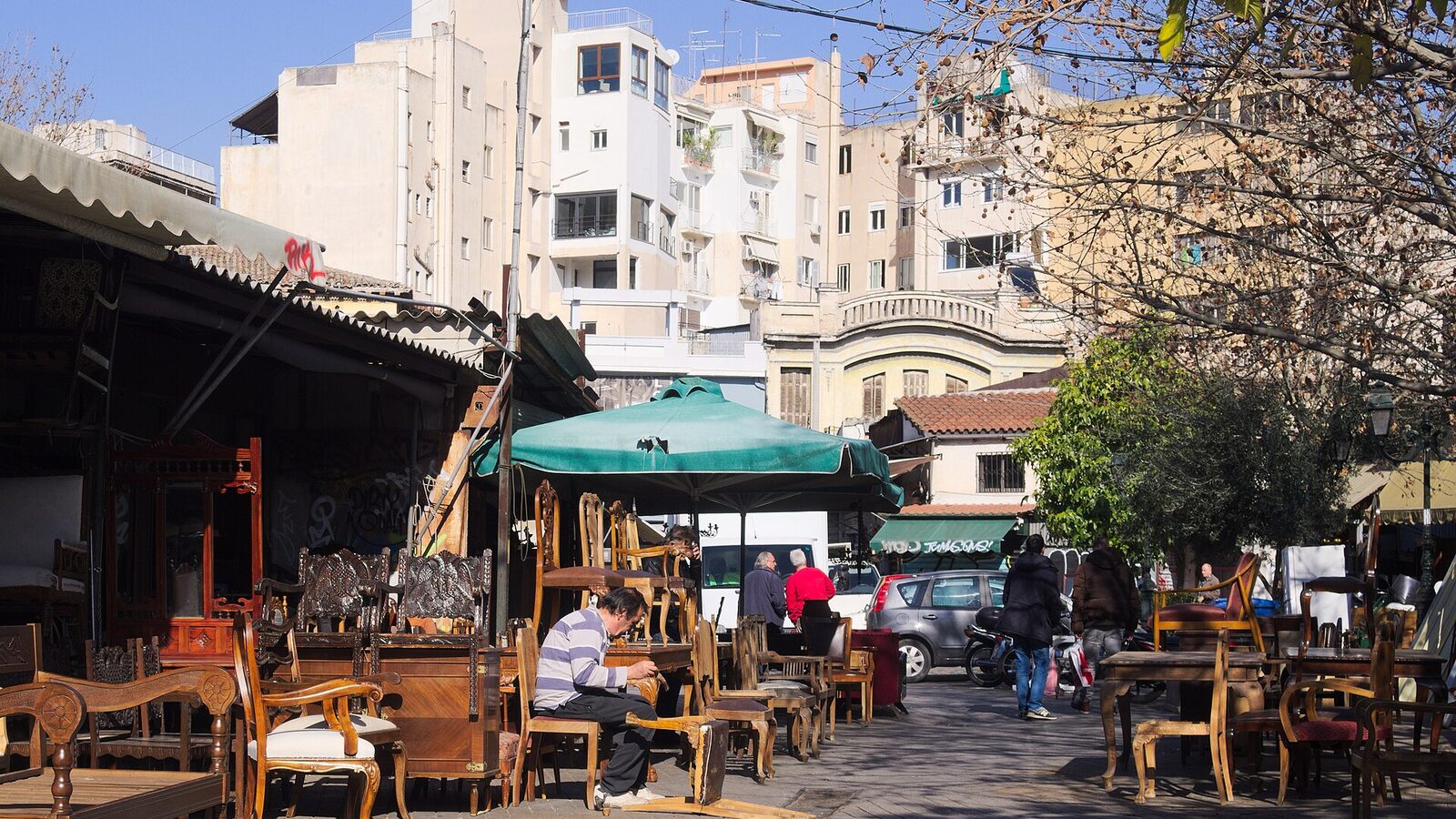 Avisinias square, Athens