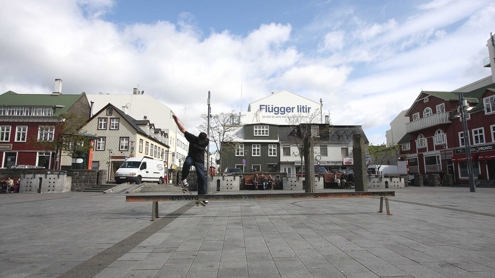 Ingólfstorg main square, downtown Reykjavík