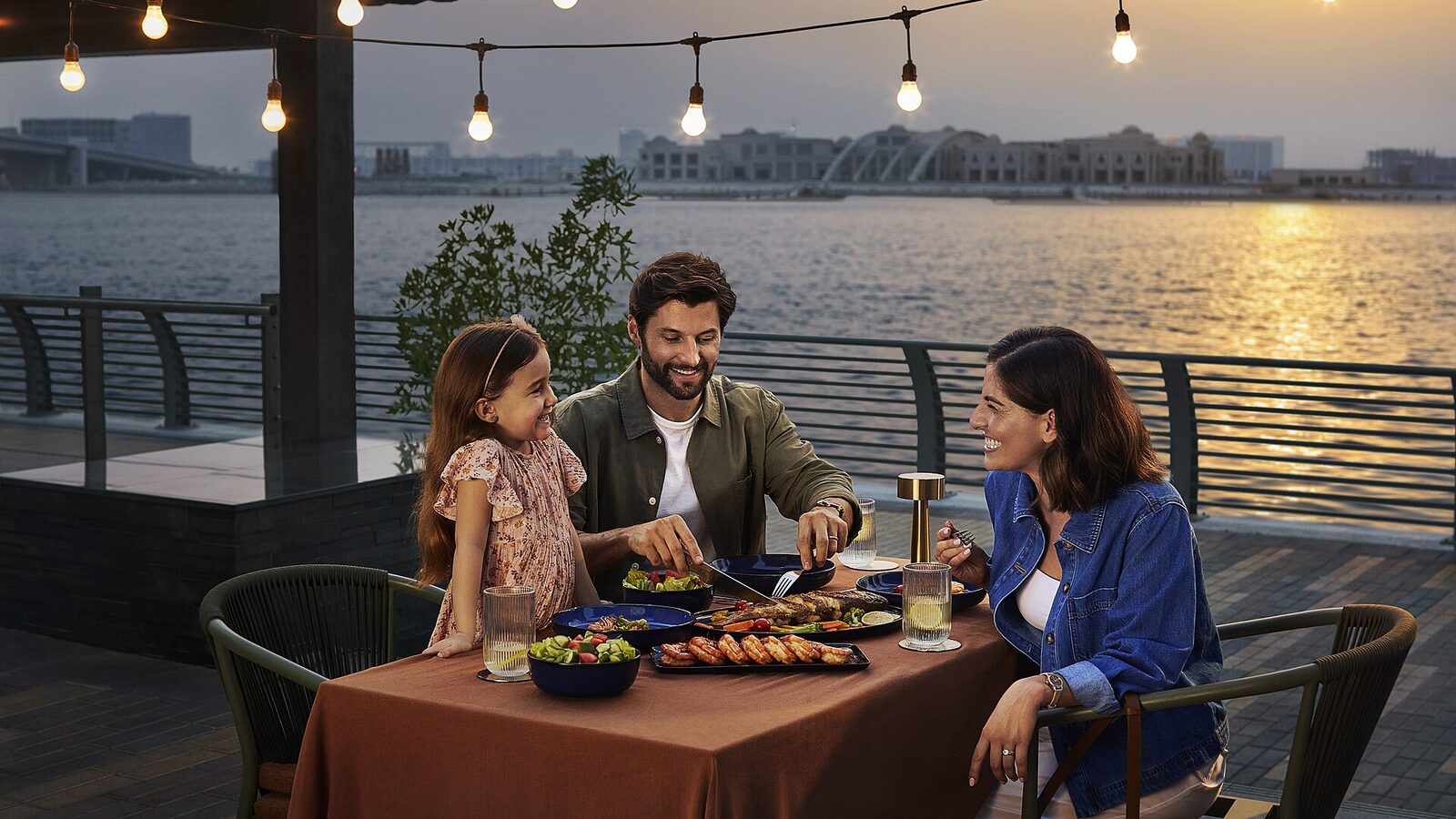 Dine-in facility at Waterfront Market, Deira, Dubai