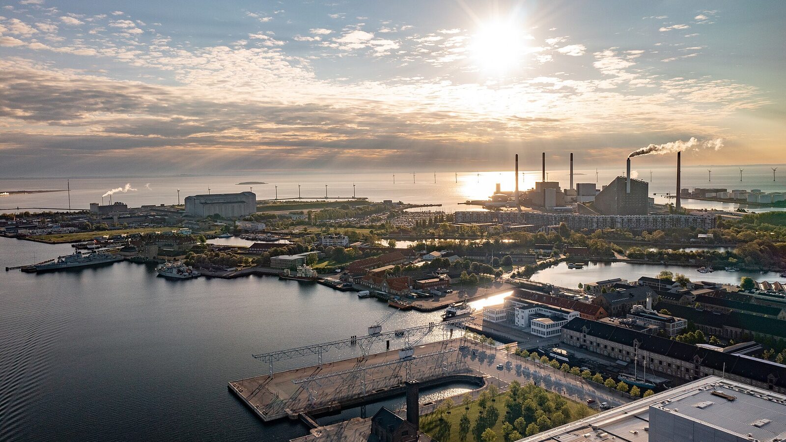 Copenhagen Harbour at sunset