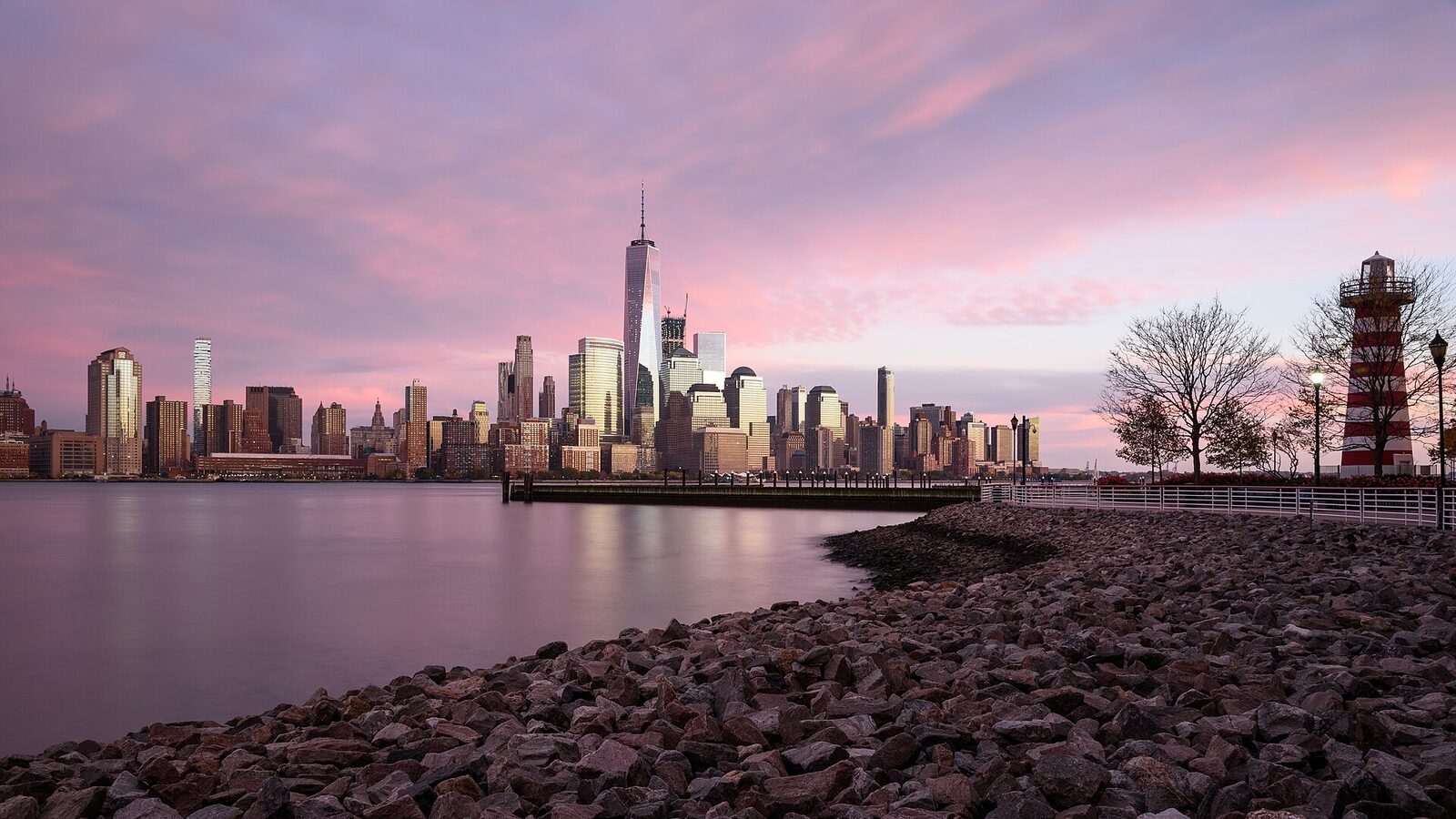 Lower Manhattan, New York City, as viewed from Newport, Jersey City, New Jersey