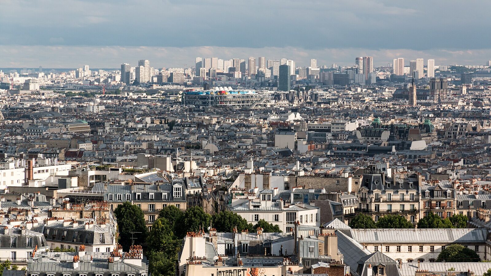 View from Sacré-Cœur de Montmartre, Paris, France