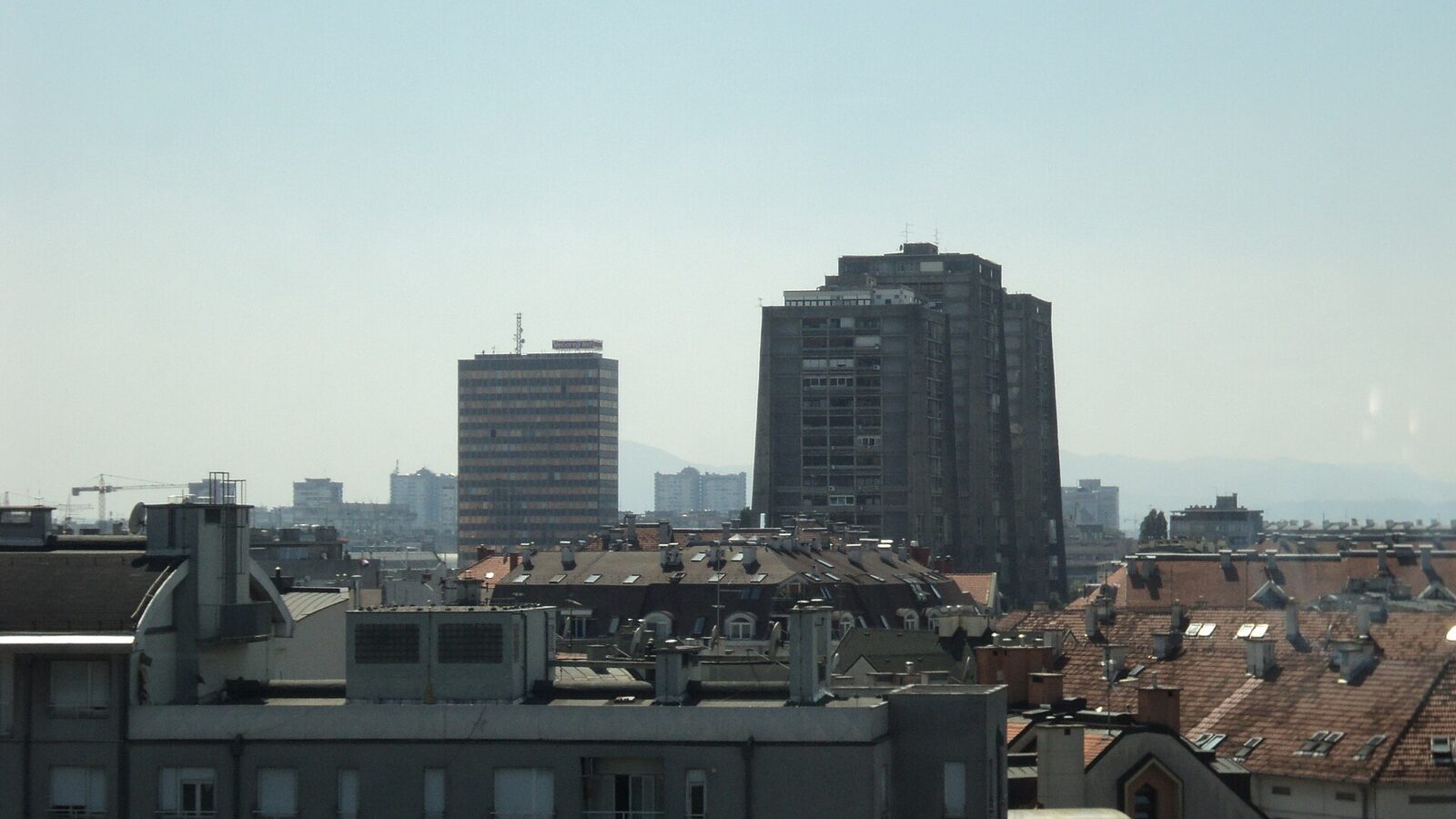 Zagreb's skyline from Trnje