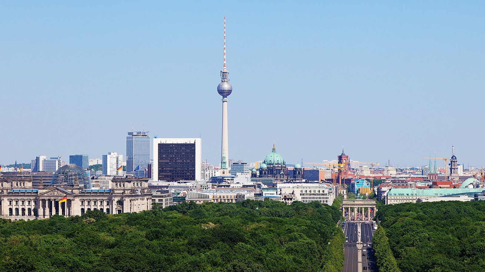 Berlin Cityscape seen from Victory Column