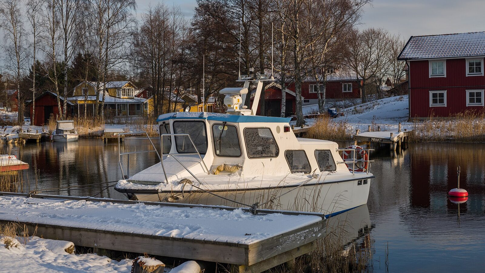 Boat at Berg, a village at Möja island, Stockholm archipelago