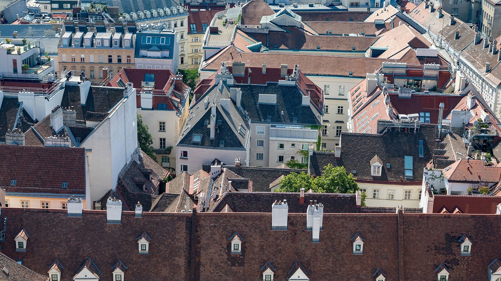 View from South Tower of St. Stephen’s Cathedral, Vienna, Austria