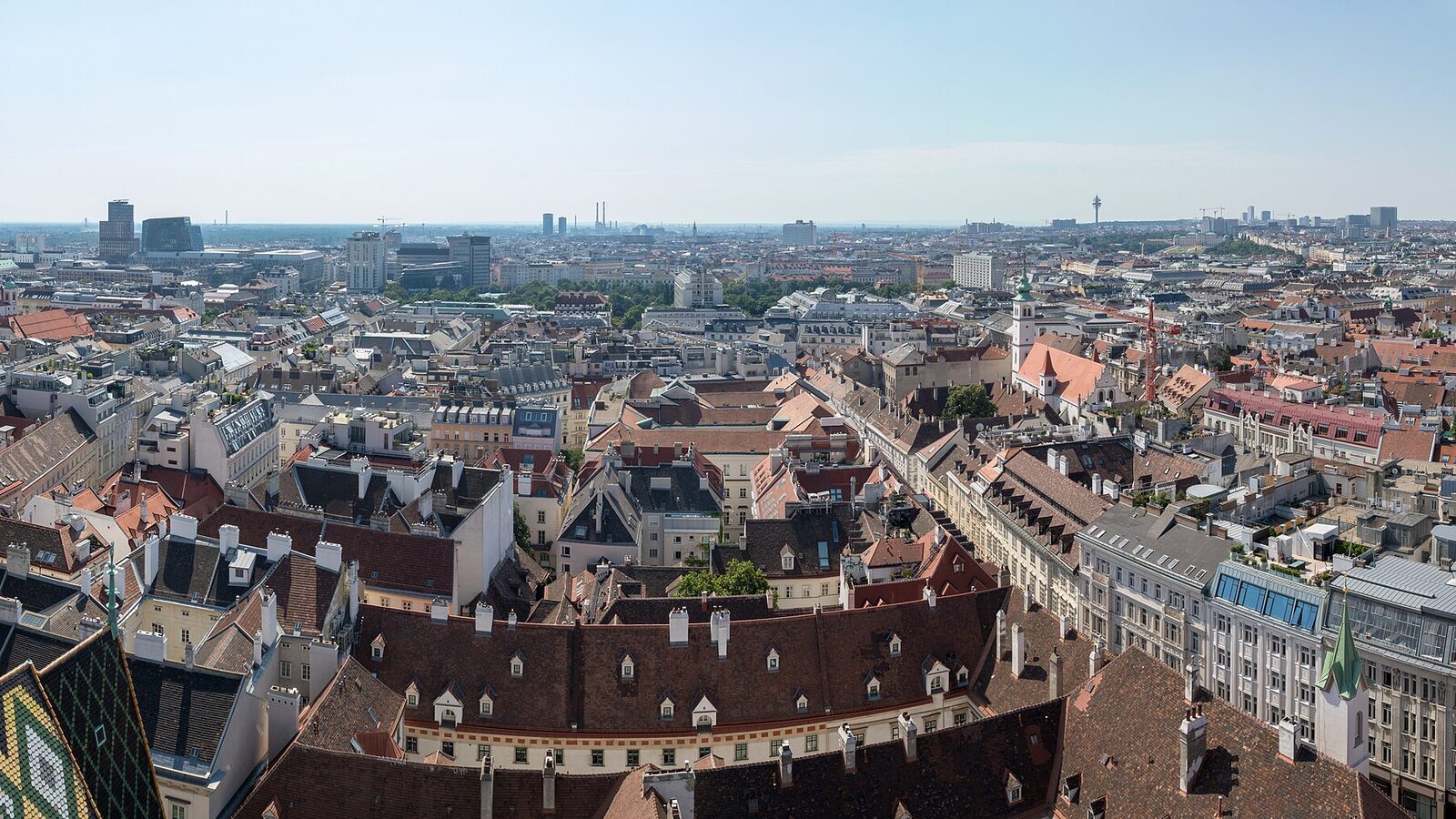 View from South Tower of St. Stephen’s Cathedral, Vienna, Austria