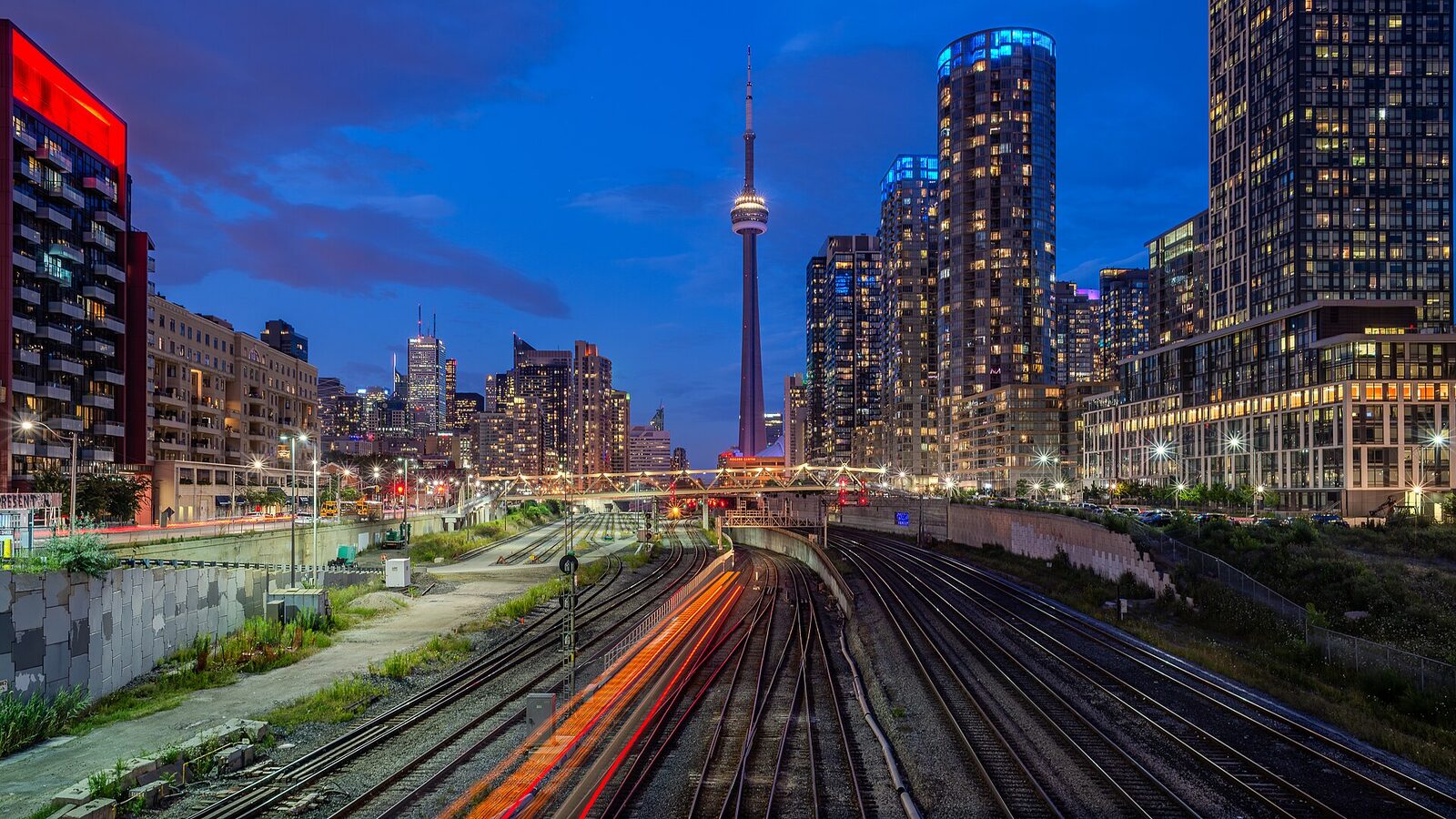 View towards Downtown Toronto and the CN Tower
