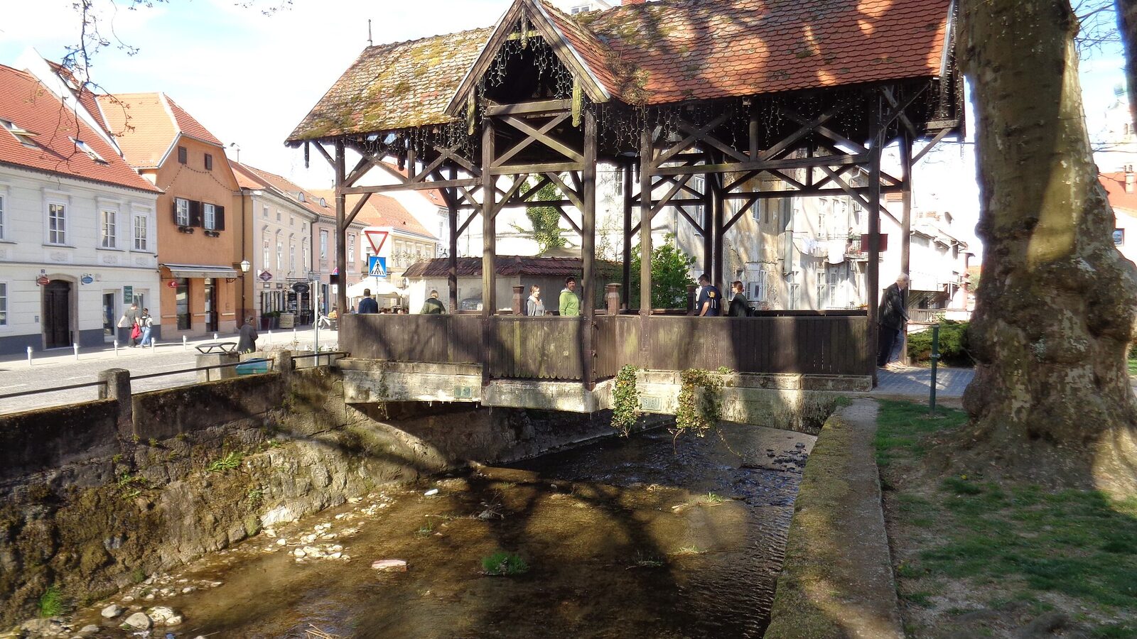 Old bridge over the Gradna river in Samobor, Zagreb County, Croatia