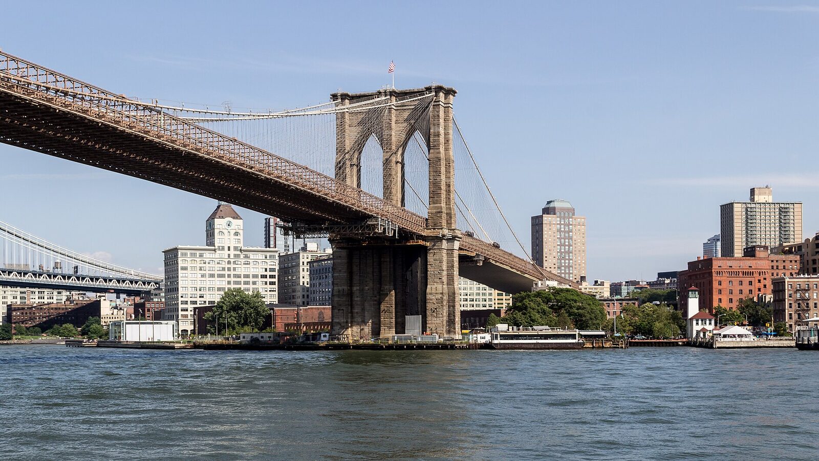 Brooklyn Bridge in New York City, New York, USA