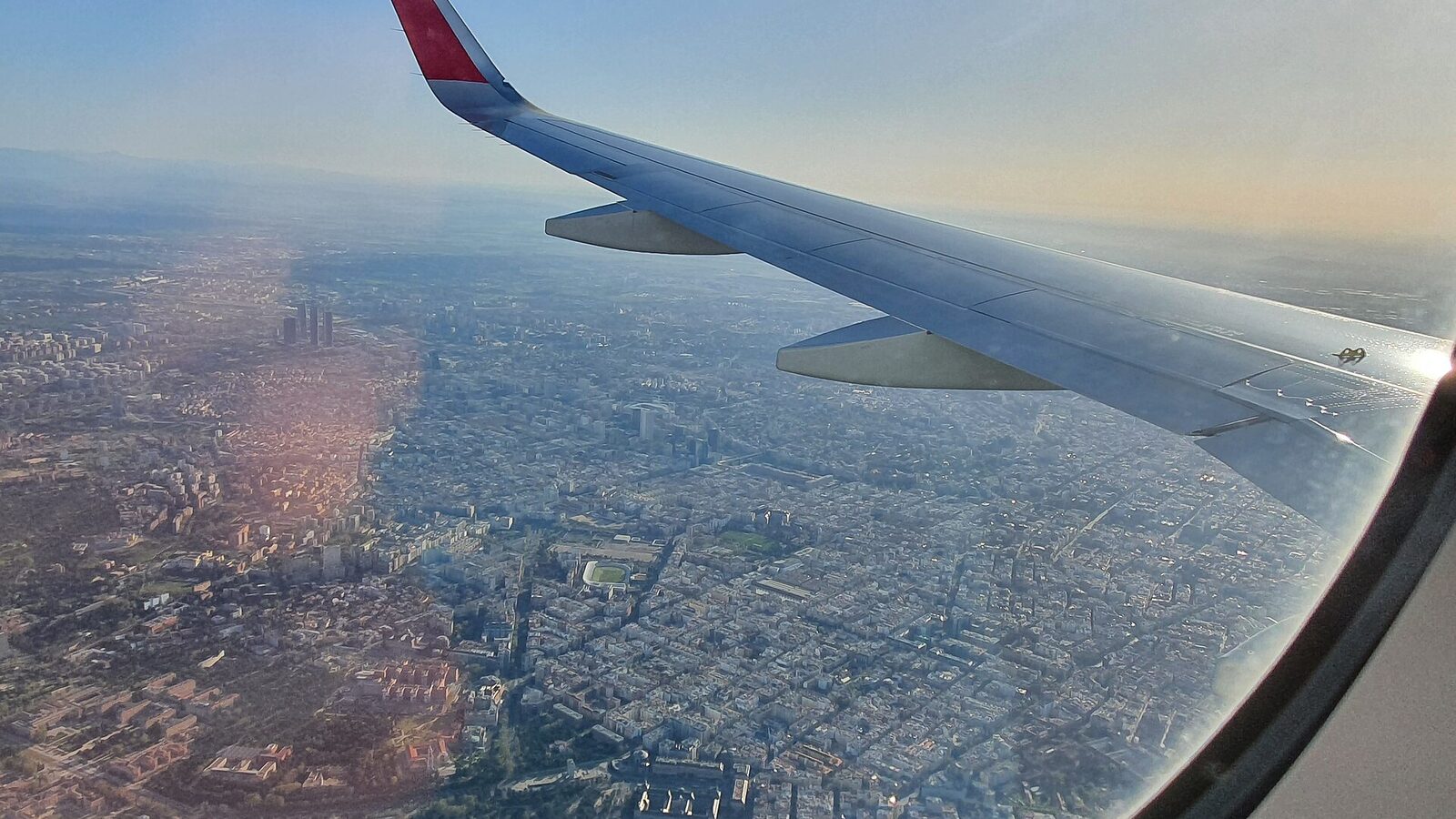 Vue aérienne de Madrid