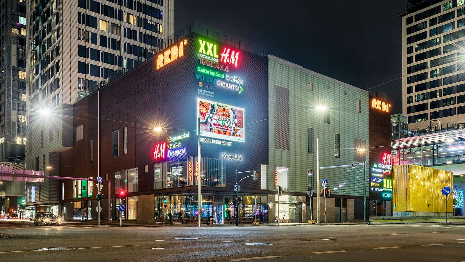 Shopping centre REDI by Hermannin rantatie in Kalasatama, Helsinki, Finland in 2022 November