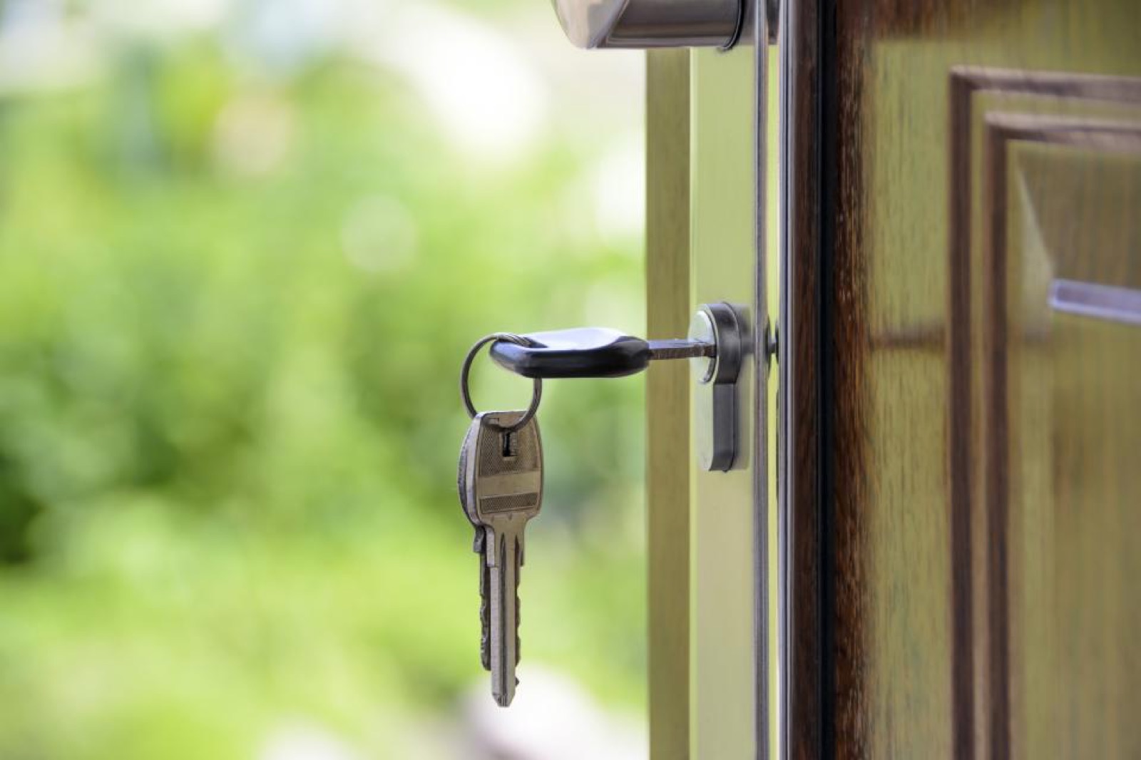 Key in the door of a new home